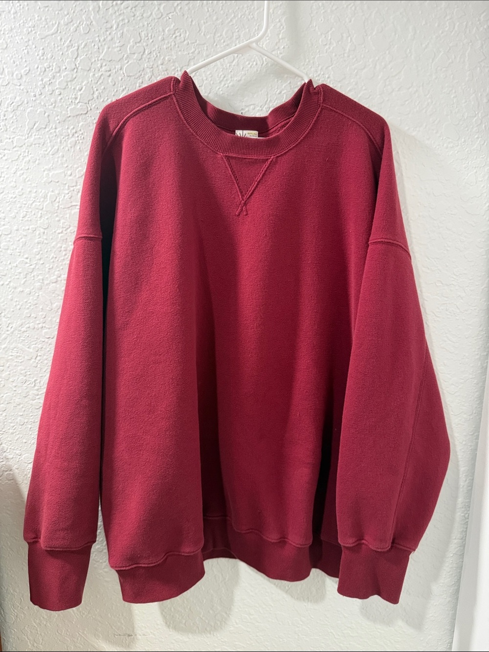 Offline by AERIE Burgundy Red Pullover Cozy Sweatshirt Size XL